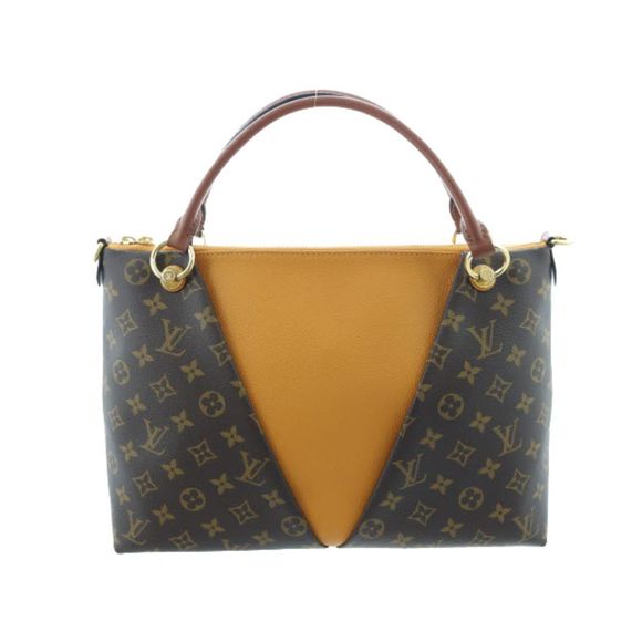Louis Vuitton Saffron V Tote MM Shoulder Bag Monogram Canvas - Picture 3 of 7